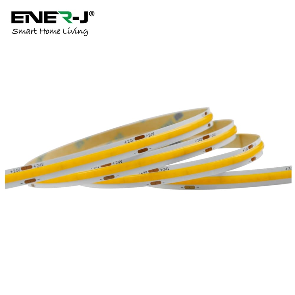J 24V COB LED Strip Lights 320 LEDs M 10W M 1100lm M CRI 90 92 5m Roll 3000K