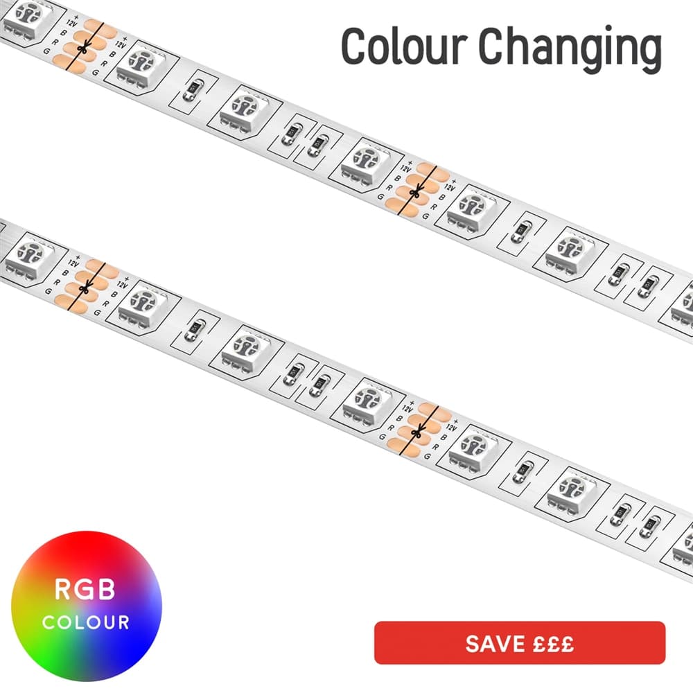 J LED Flex Strip 5m roll SMD 5050 RGB IP20