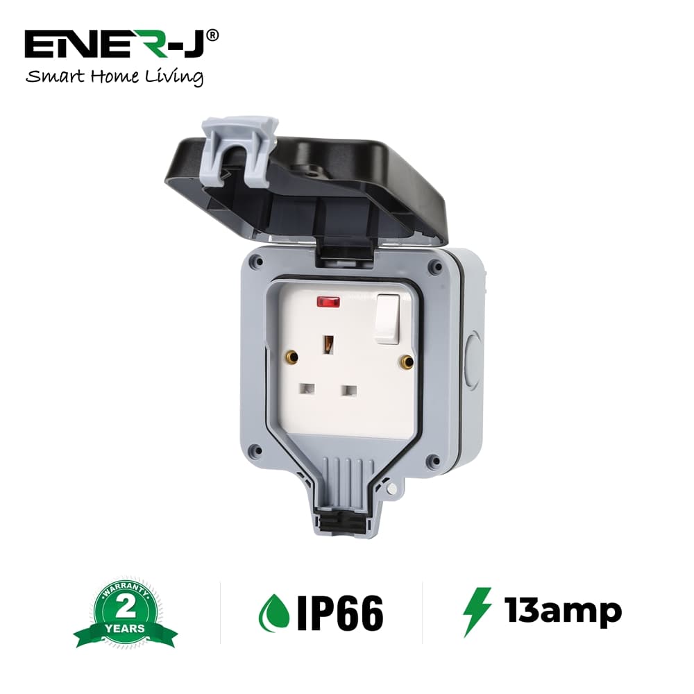 J Waterproof Single BS Socket switch