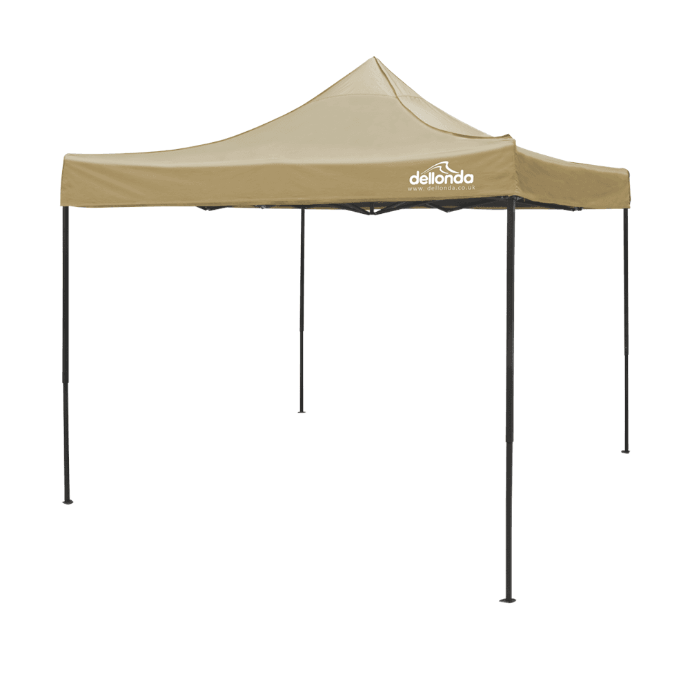 Premium 3 x 3m Pop Up Gazebo PVC Coated Water Resistant Fabric Supplied Carry Bag Rope Stakes & Weight Bags Canopy
