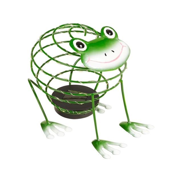 GardenKraft Solar Wire Frog With 62 Micro LED