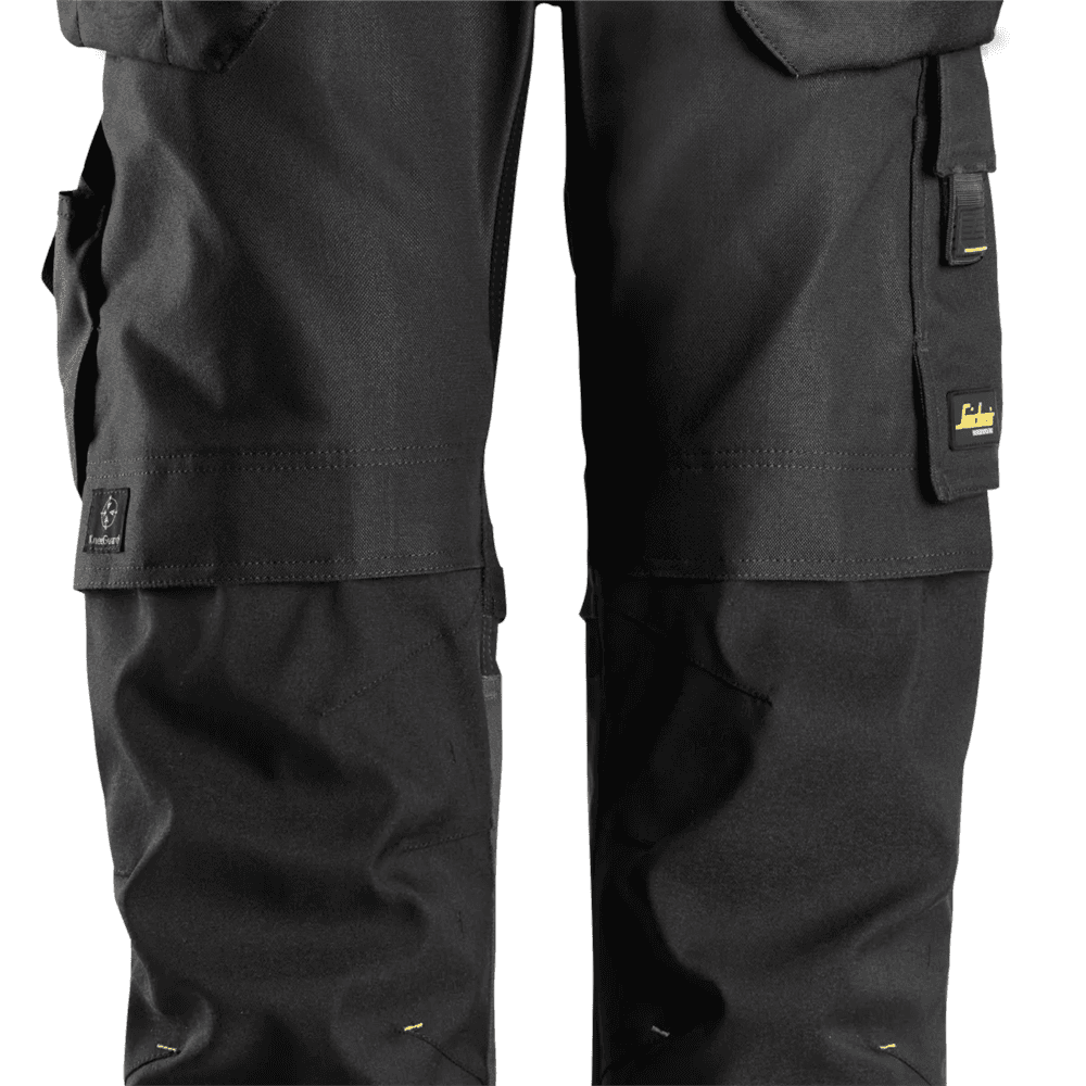 AllroundWork Canvas+ Stretch Work Trousers+ Holster Pockets Black Black 162