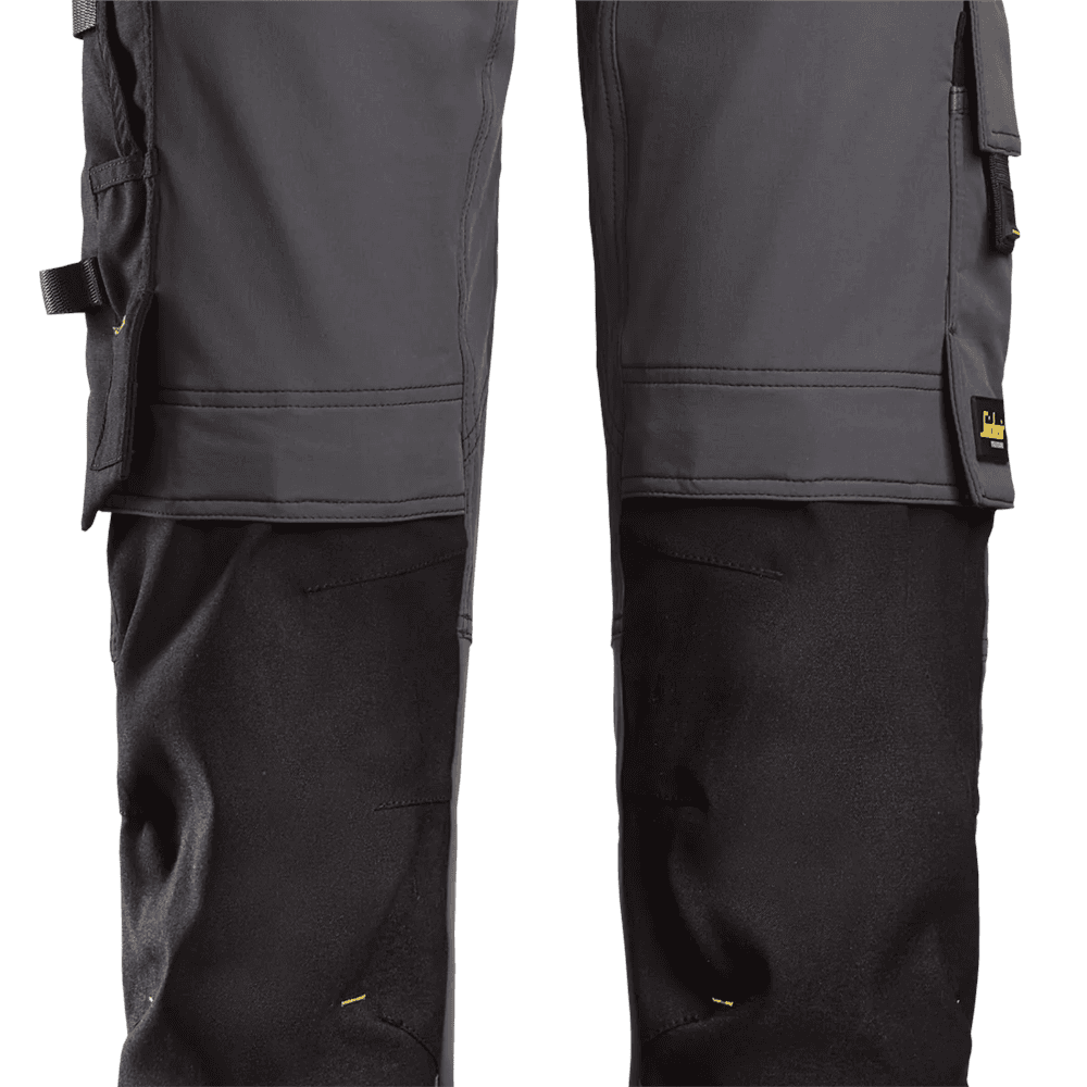 AllroundWork Full Stretch Trousers Holster Pockets Steel Grey Black 256