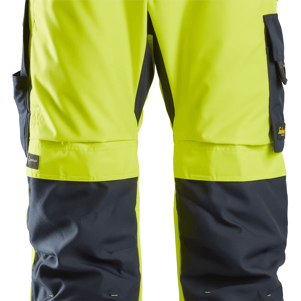 AllroundWork High Vis 37.5® Insulated Trousers+ Class 2 High Vis Yellow Navy M Short