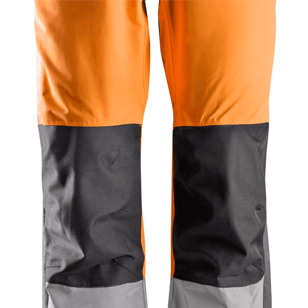AllroundWork High Vis Waterproof Shell Trousers Class 2 High Vis Orange Steel