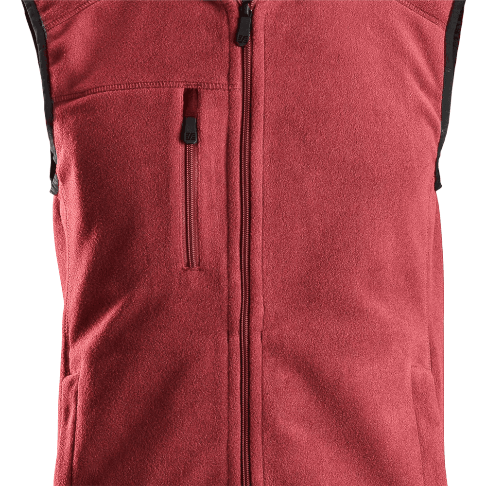 AllroundWork Polartec® Fleece Vest Chilli Red Black