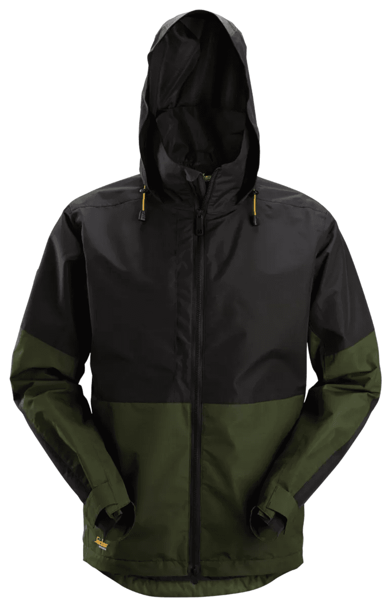 AllroundWork Waterproof Shell Jacket Green Black