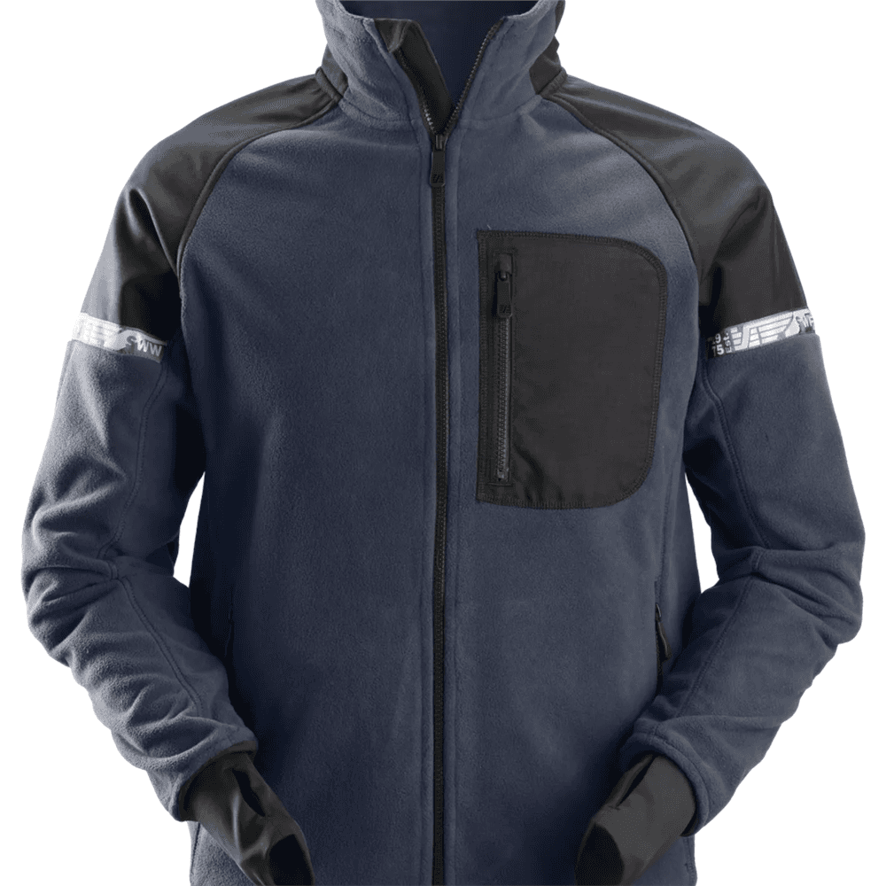 AllroundWork Windproof Fleece Jacket Navy Black M