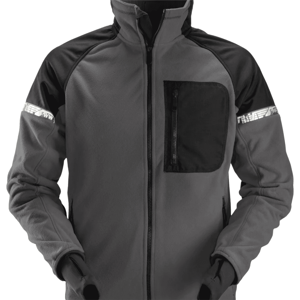 AllroundWork Windproof Fleece Jacket Steel Grey Black