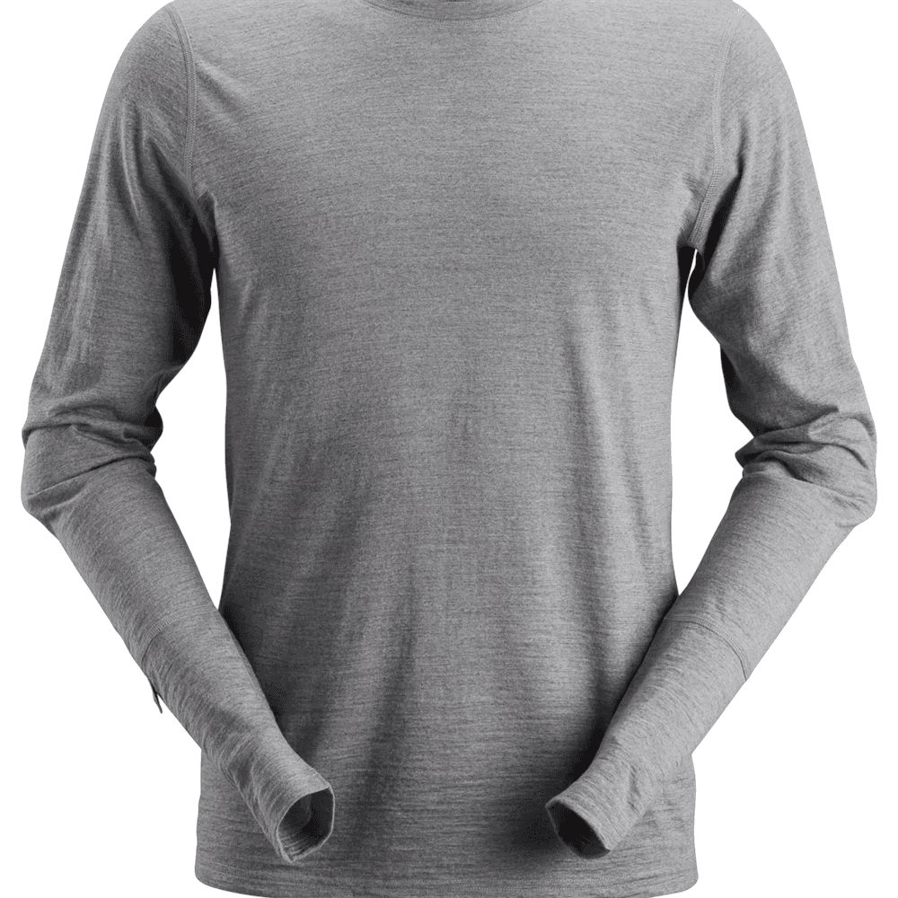 AllroundWork Wool Long Sleeve T Shirt Melange