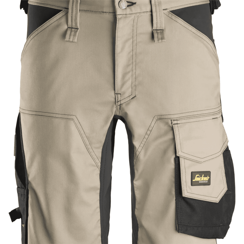 AllroundWork Stretch Shorts Khaki Black 50
