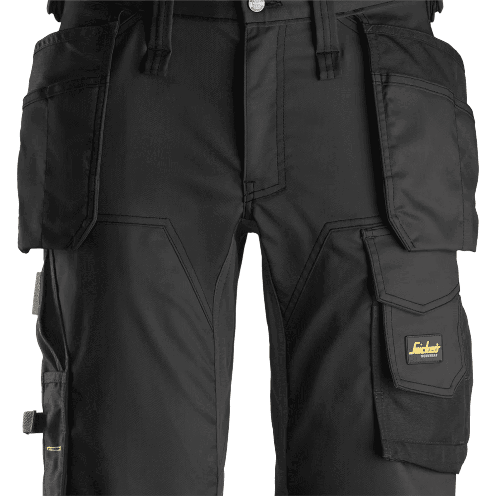 AllroundWork Stretch Shorts Holster Pockets Black Black 62
