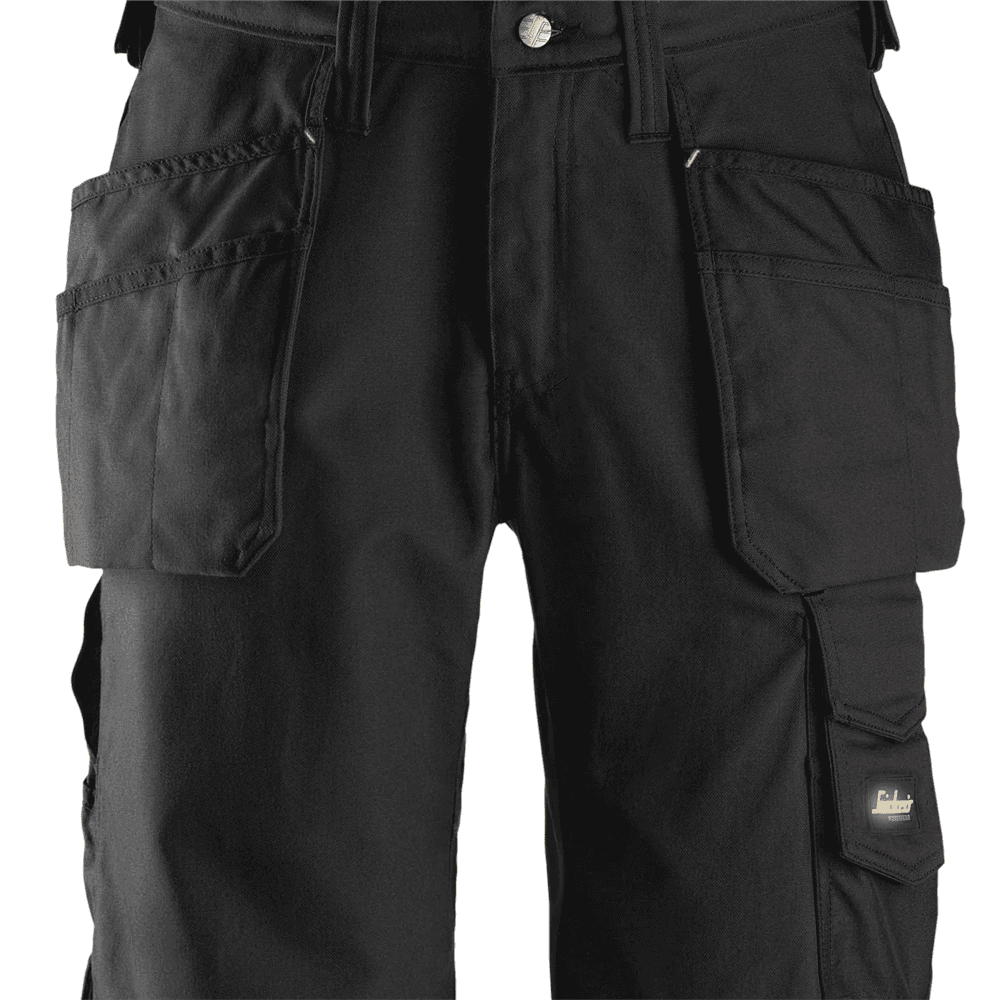Craftsmen Shorts Holster Pockets Canvas+ Black Black Waist 35" Inside leg 32"