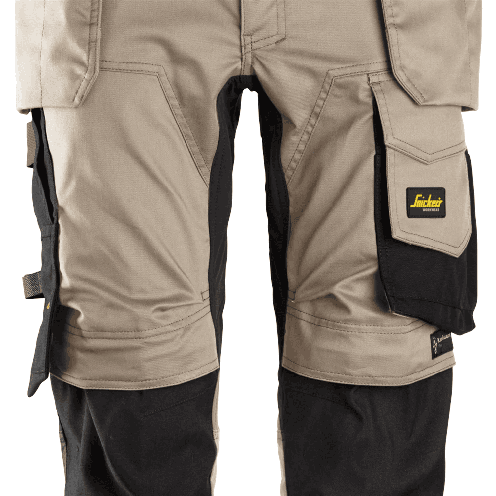 AllroundWork Stretch Pirates Holster Pockets Khaki Black 108