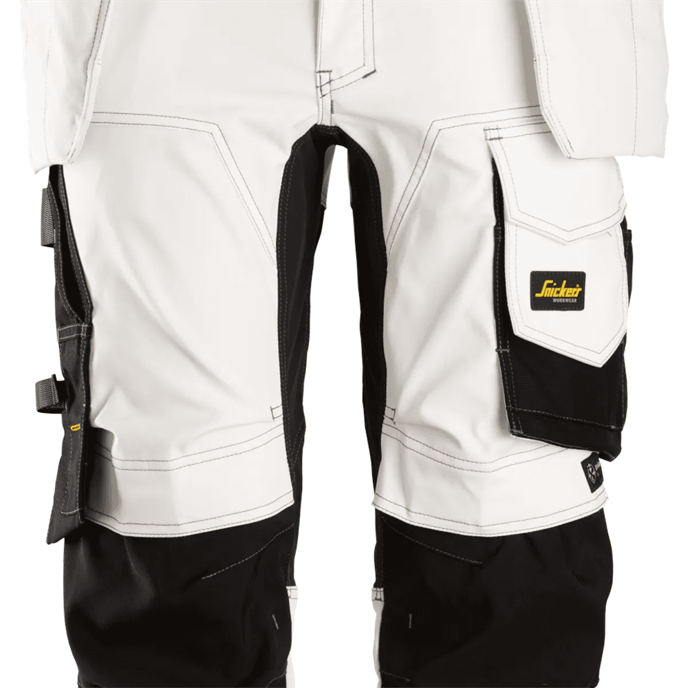 AllroundWork Stretch Pirates Holster Pockets White Black 104