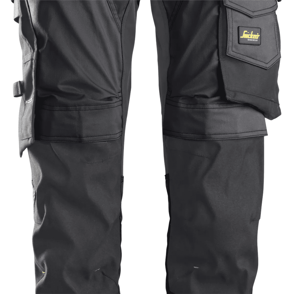 AllroundWork Stretch Trousers Holster Pockets Steel Grey Black 258