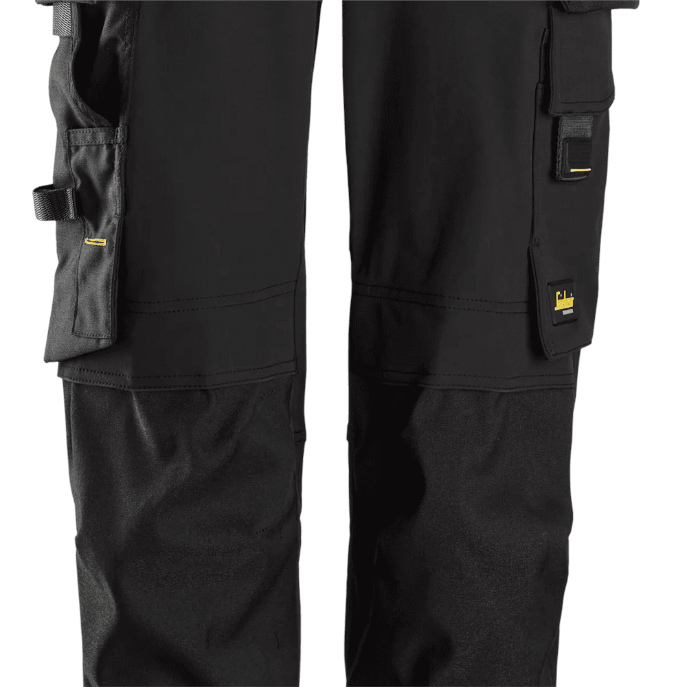 AllroundWork Full Stretch Trousers Detachable Holster Pockets Black Black 38