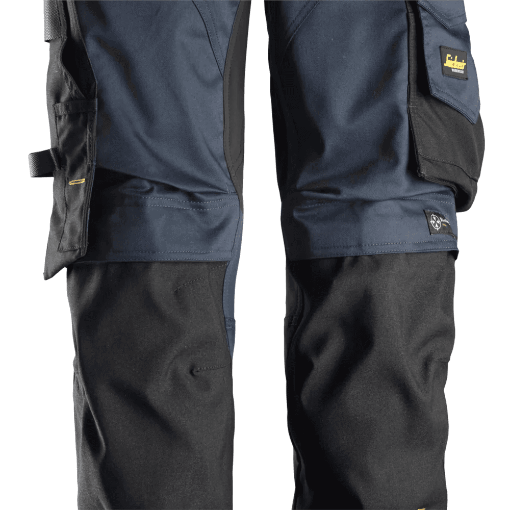 AllroundWork Stretch Trousers Holster Pockets Navy Black 38