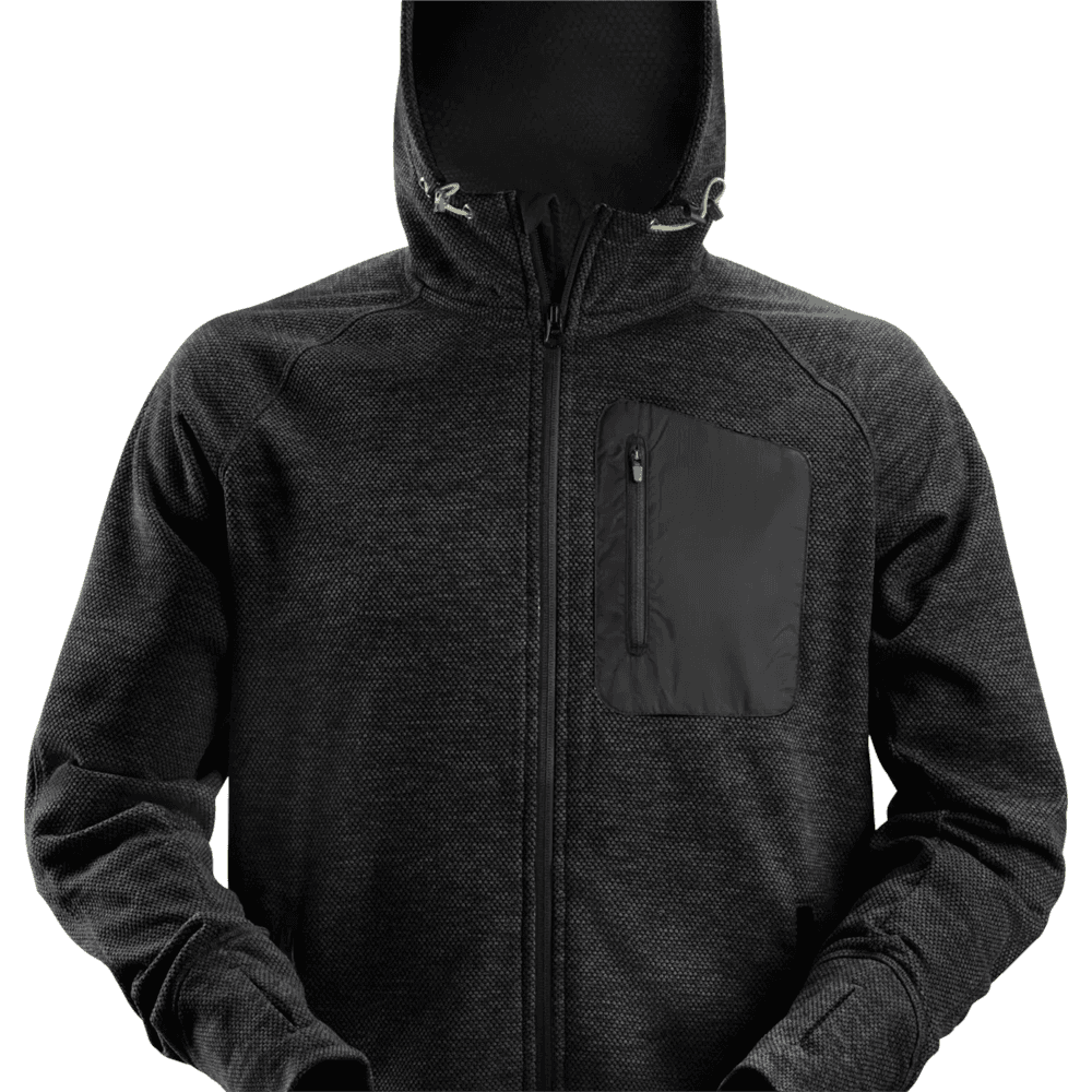 FlexiWork Fleece Hoodie Black Black