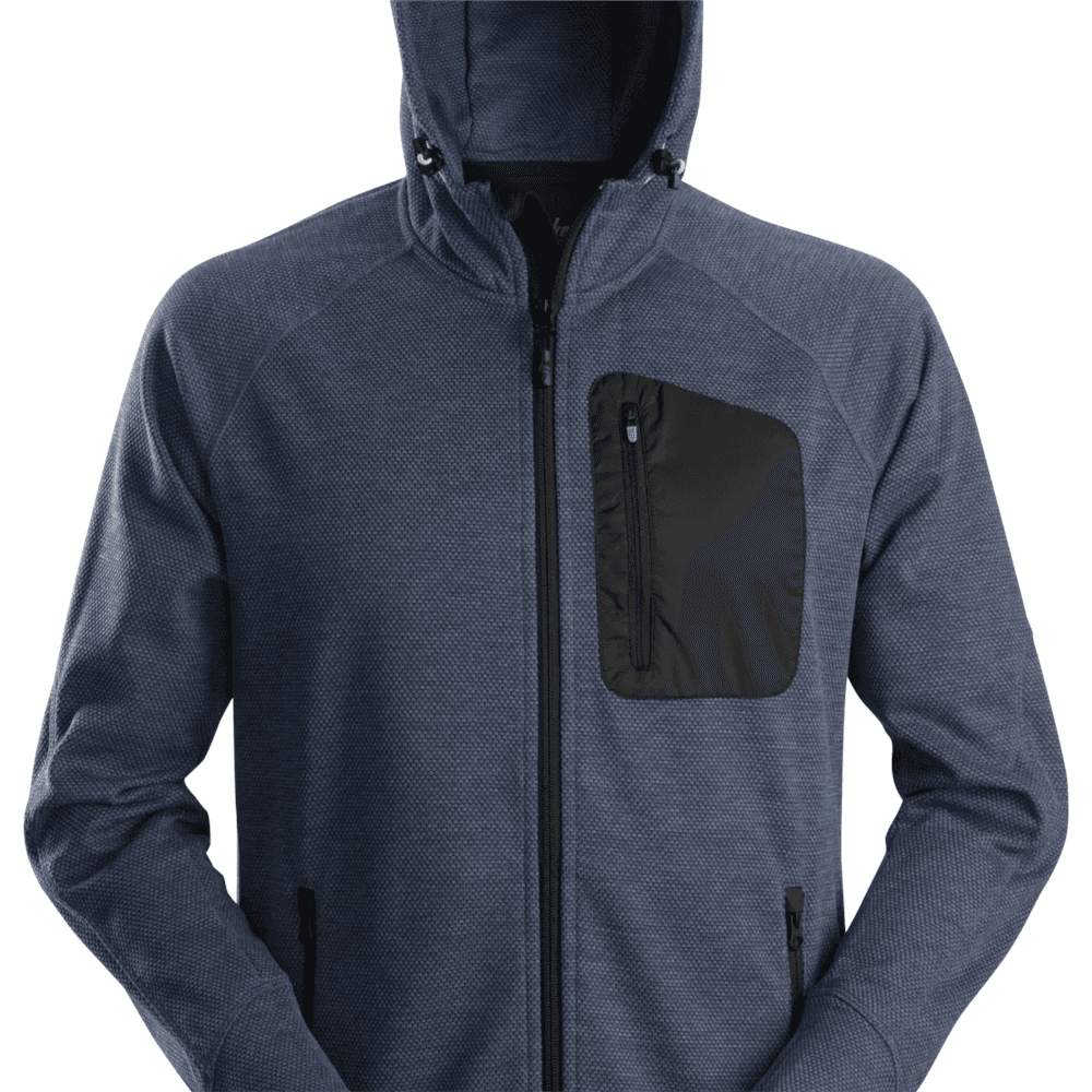 FlexiWork Fleece Hoodie Navy Black