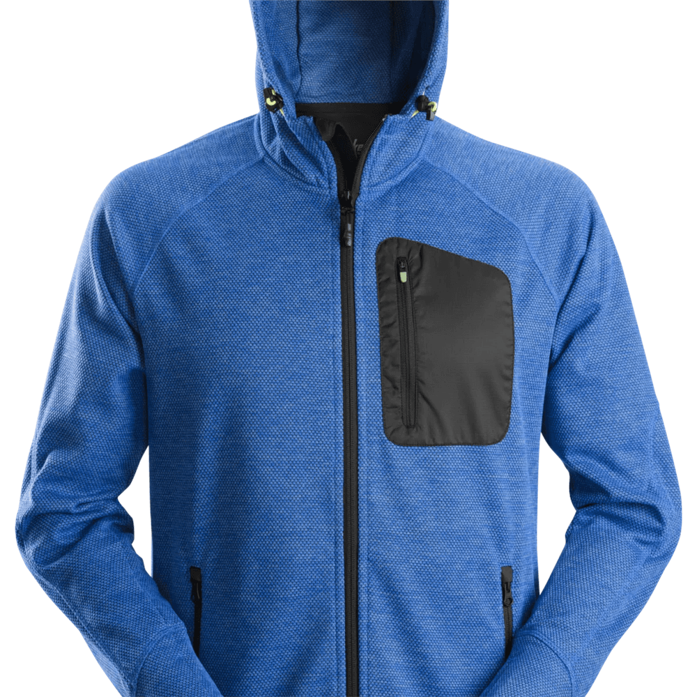 FlexiWork Fleece Hoodie True Blue Black L