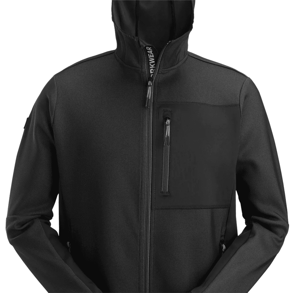 FlexiWork Full Zip Midlayer Hoodie Black Black