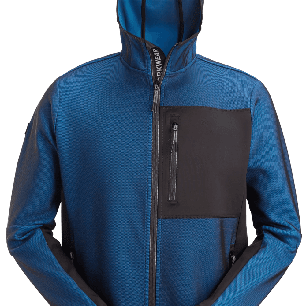 FlexiWork Full Zip Midlayer Hoodie True Blue Black