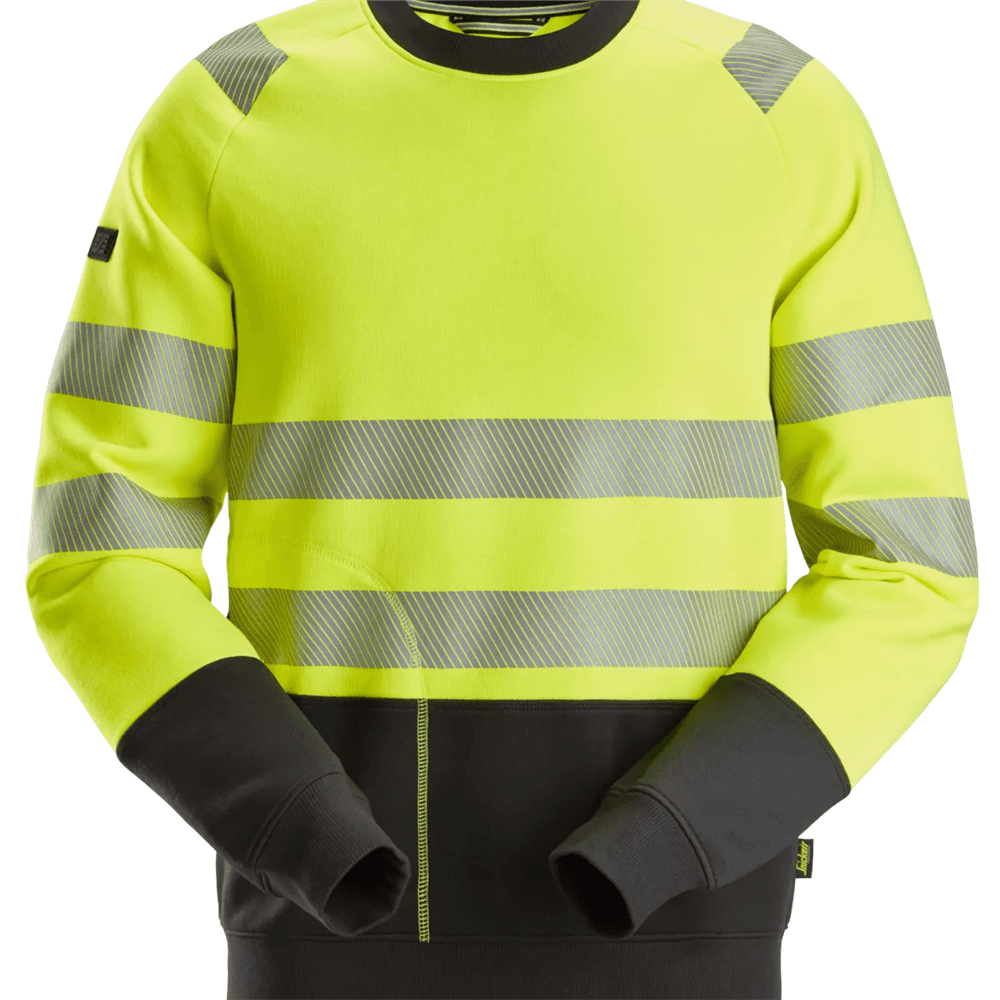 High Vis Class 2 Sweatshirt High Vis Yellow Black