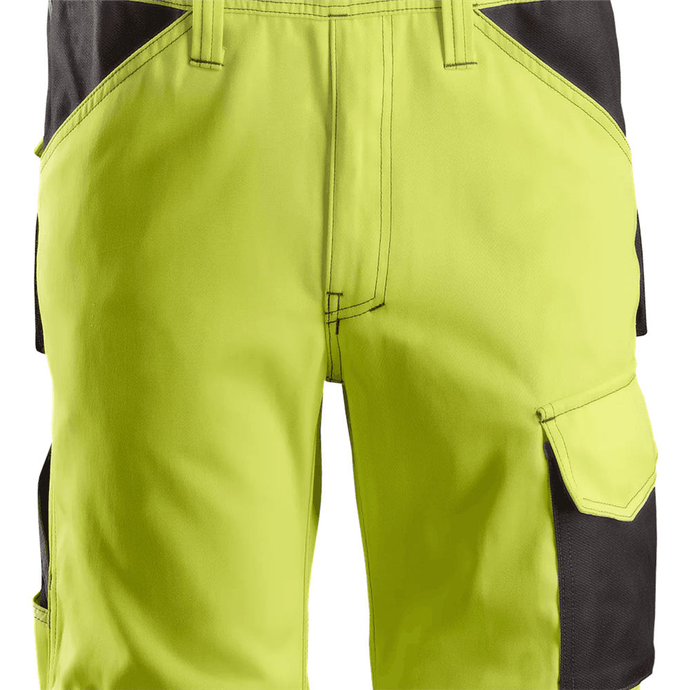 High Vis Bib & Brace Trousers Class 2 High Vis Yellow Muted 96