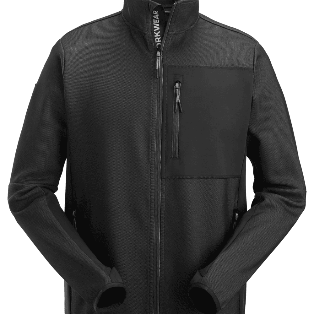 FlexiWork Full Zip Midlayer Jacket Black Black