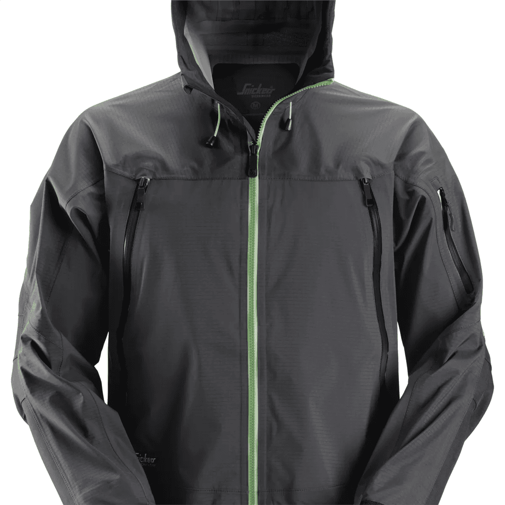 FlexiWork Stretch Waterproof Shell Jacket Steel Grey Black