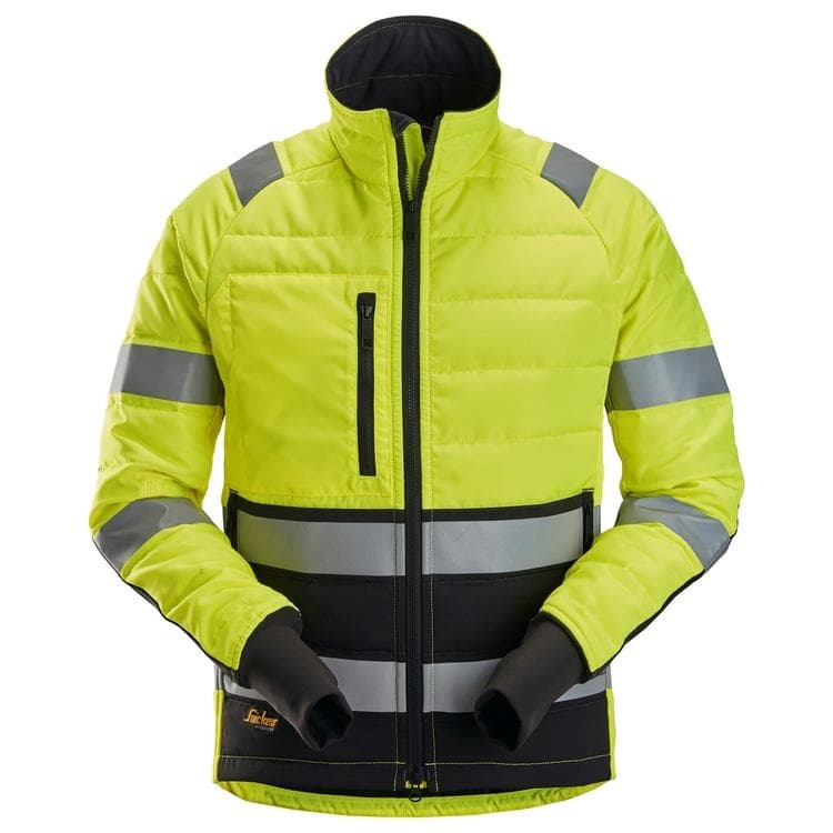 High Vis Class 2 Light Padded Jacket High Vis Yellow Black
