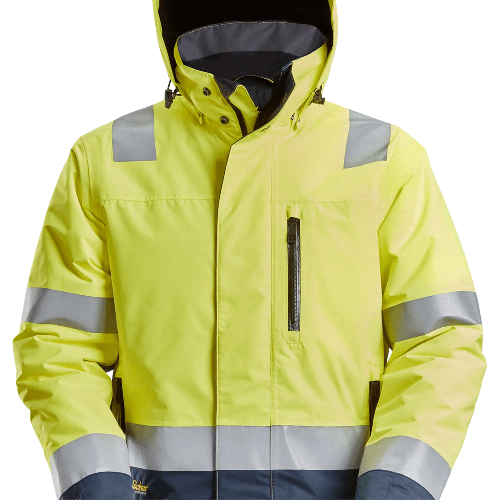 High Vis Class 3 Waterproof 37.5® Insulated Jacket High Vis Yellow Navy