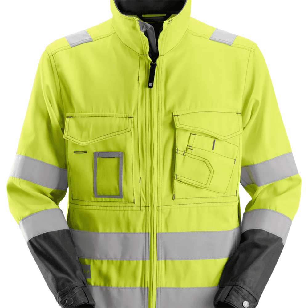 High Vis Jacket Class 3 High Vis Yellow Muted Regular