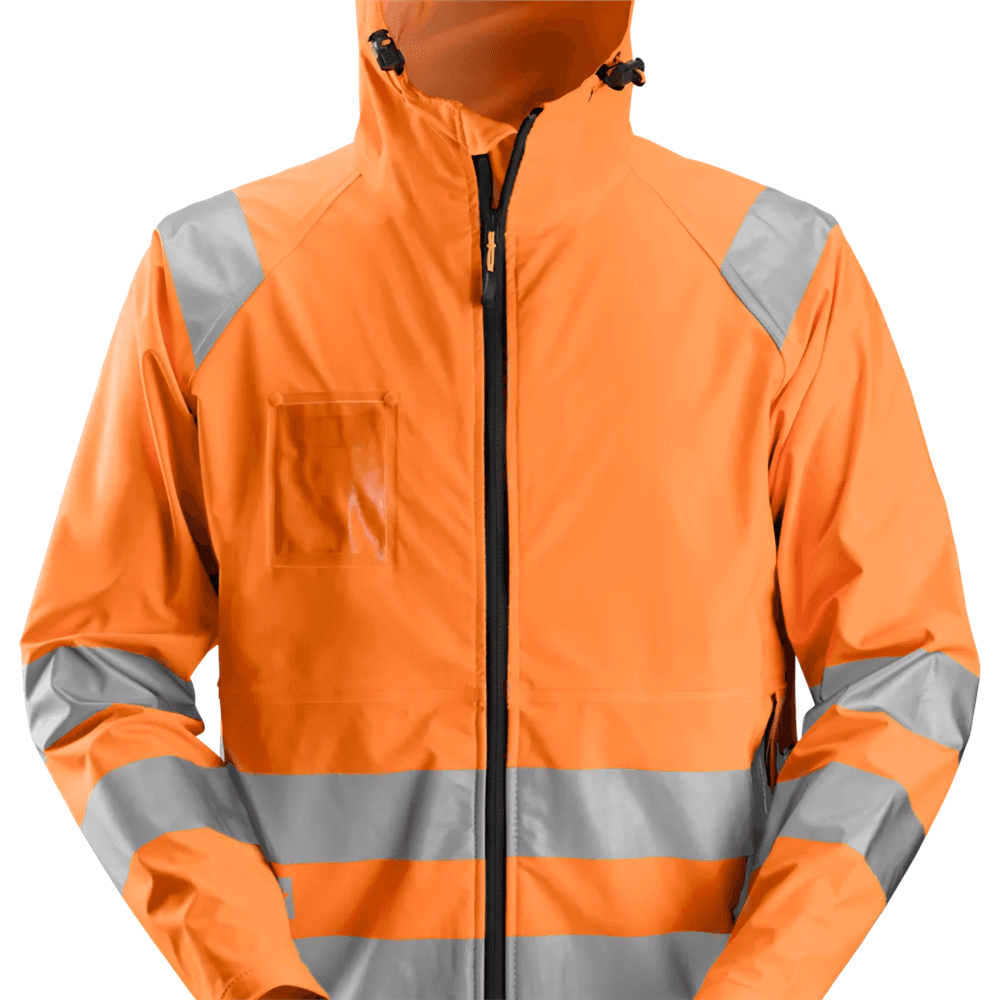 High Vis PU Rain Jacket Class 3 High Vis