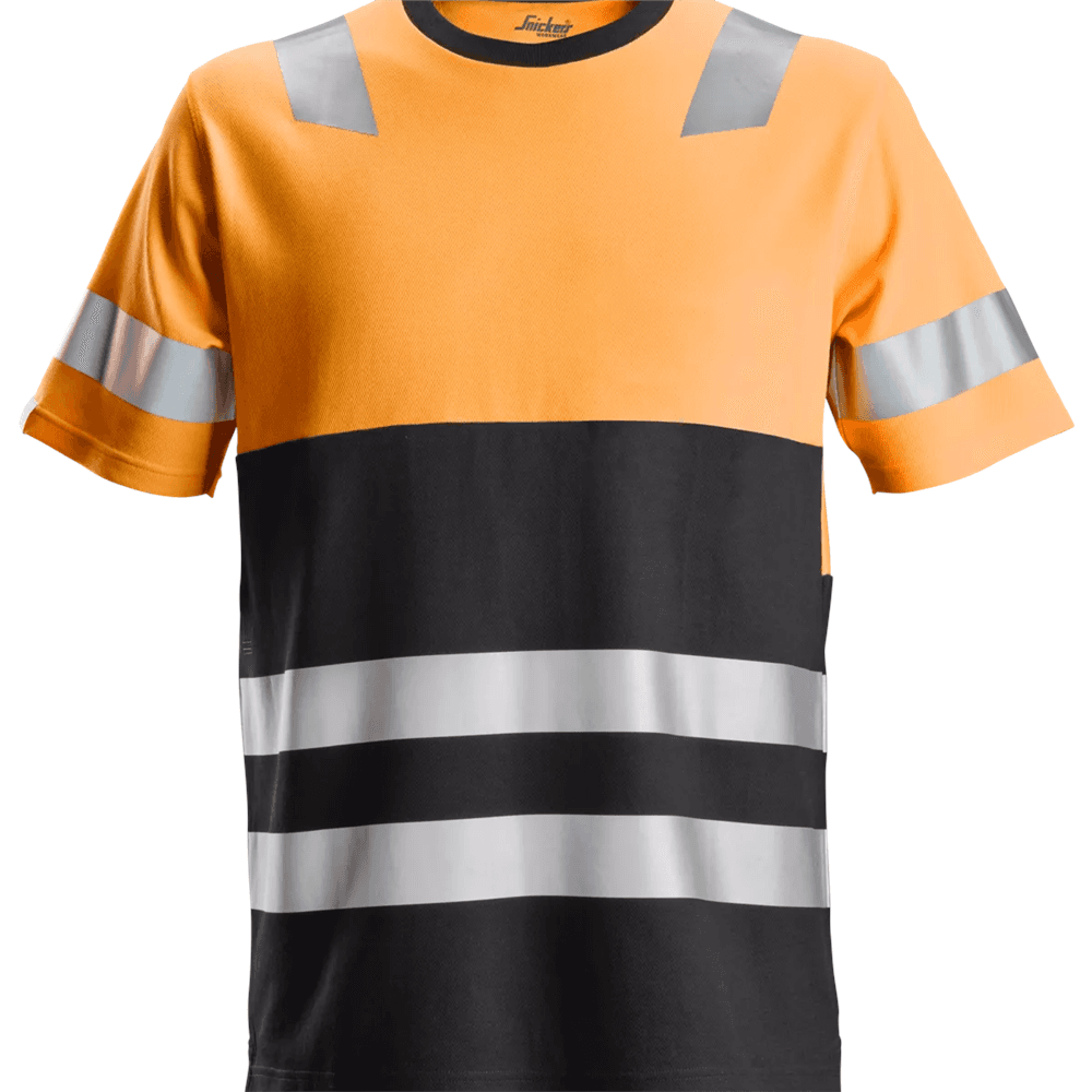 High Vis Class 1 T Shirt High Vis Orange Black