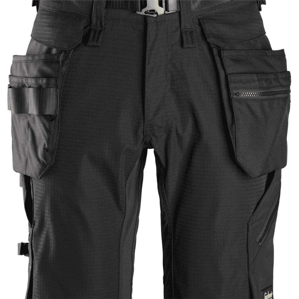 FlexiWork Shorts Detachable Holster Pockets Black Black 56
