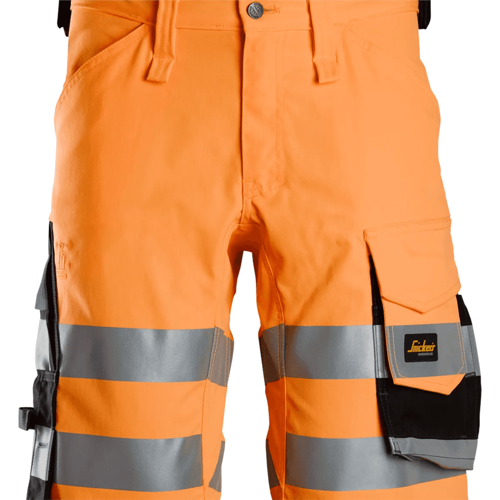 High Vis Class 1 Stretch Shorts High Vis Orange Black 46