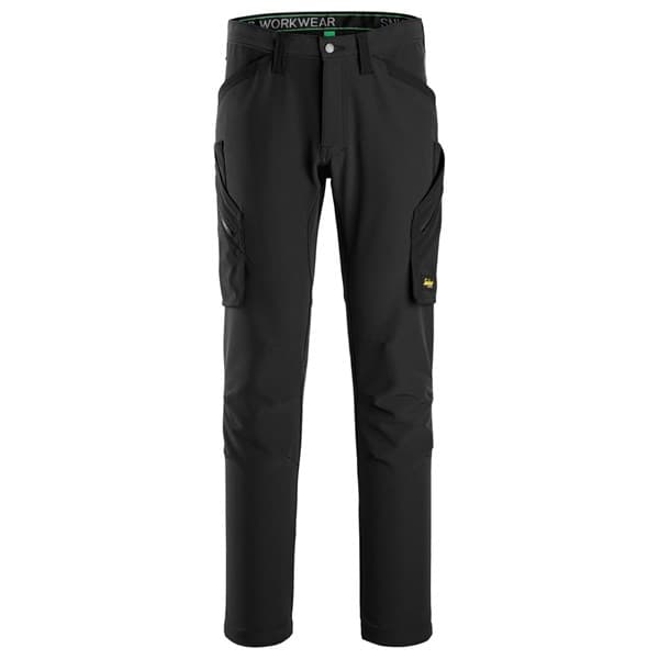 FlexiWork Full Stretch Trousers without Knee Pockets Black Black 116