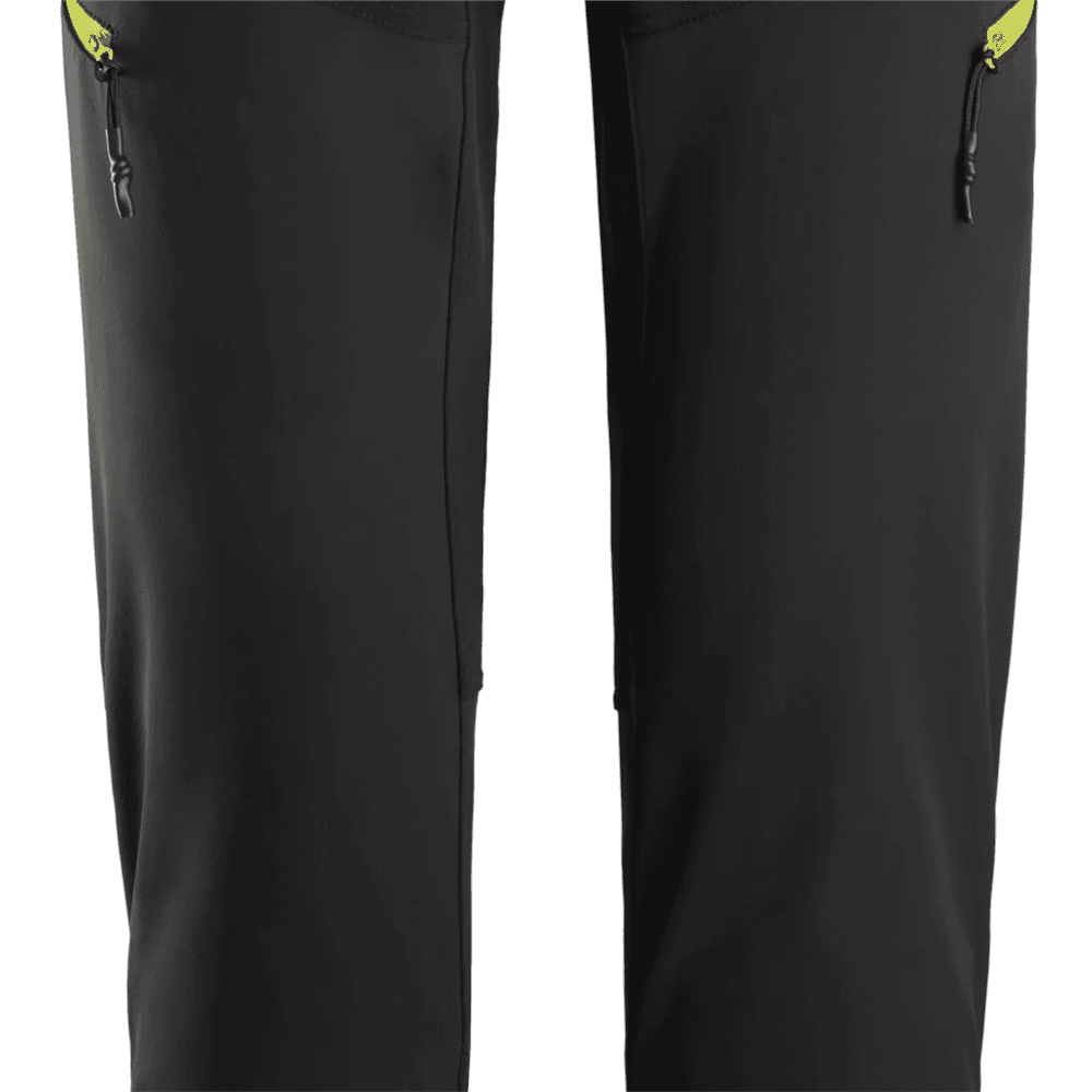 FlexiWork Softshell Stretch Trousers Black Neon 56