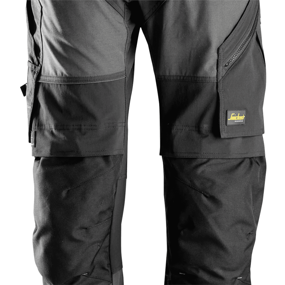 FlexiWork Work Trousers+ Steel Grey Black 88
