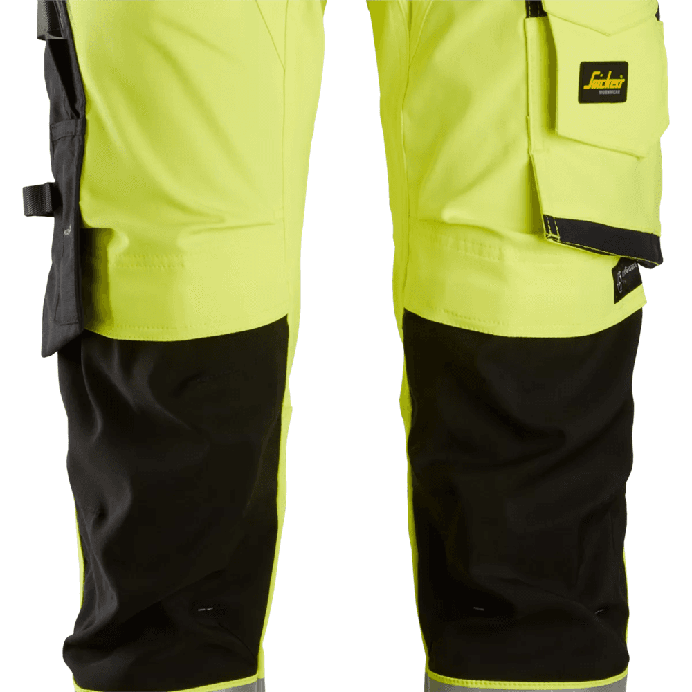 High Vis Class 2 Stretch Trousers High Vis Yellow Black 258