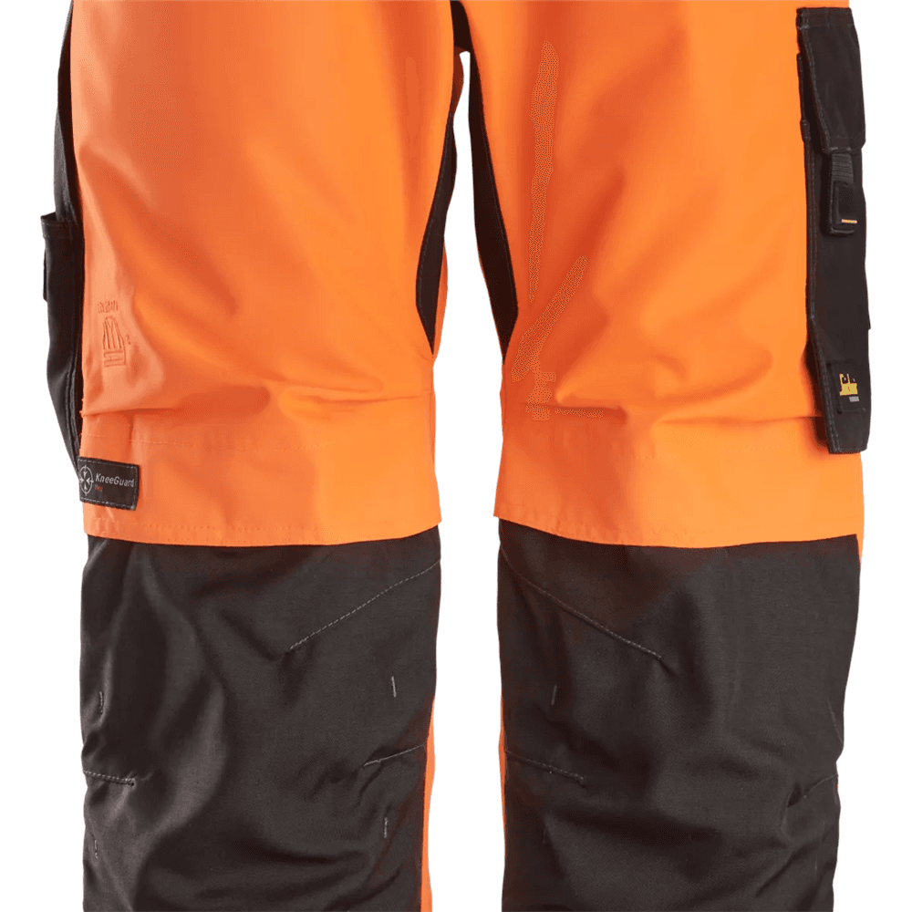 High Vis Class 2 Waterproof 37.5® 2 Layer Light Padded Trousers High Vis Orange Black