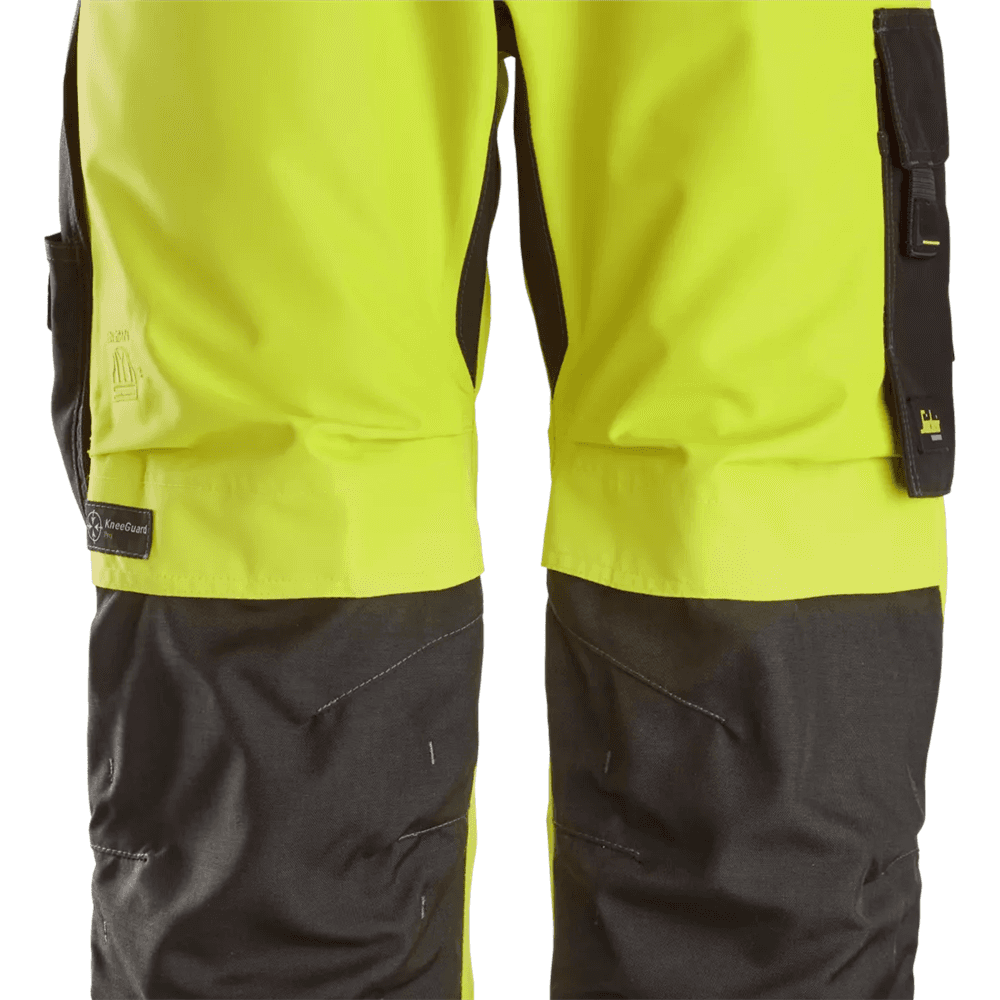 High Vis Class 2 Waterproof 37.5® 2 Layer Light Padded Trousers High Vis Yellow Black