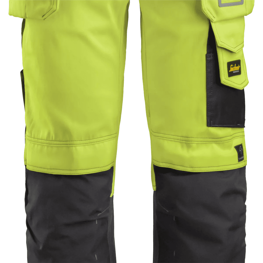 High Vis Holster Pockets Trousers Class 2 High Vis Yellow Muted Waist 35" Inside leg 37"