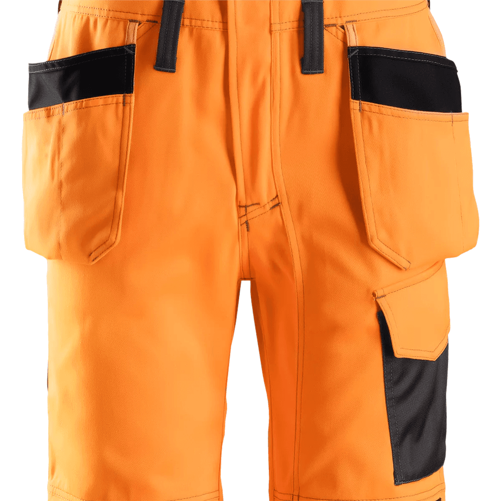 High Vis One piece Trousers Holster Pockets Class 2 High Vis Orange Muted 112