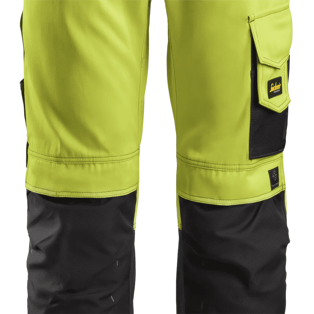 High Vis Trousers Class 2 High Vis Yellow Muted Waist 30" Inside leg 35"