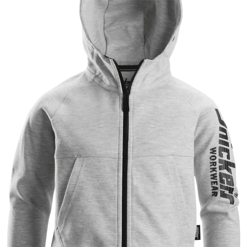 Logo Full Zip Hoodie Melange 134 140