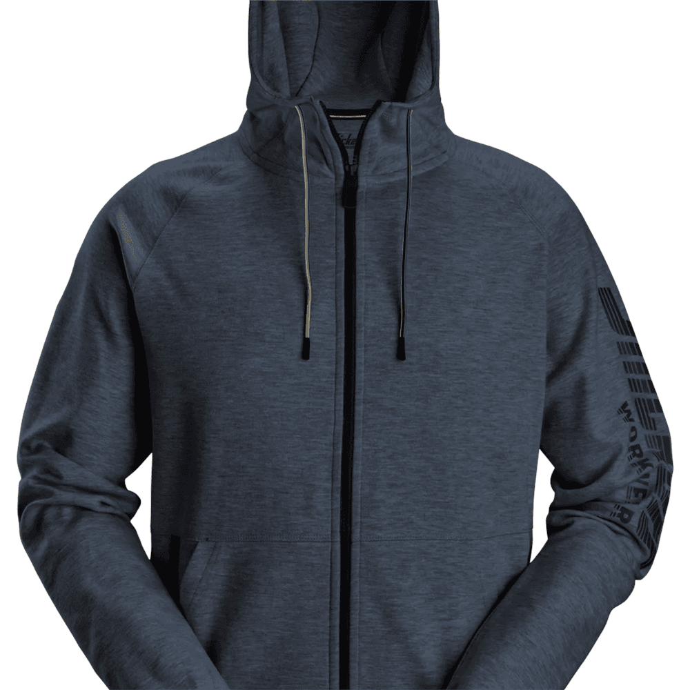 Logo Full Zip Hoodie Dark Melange
