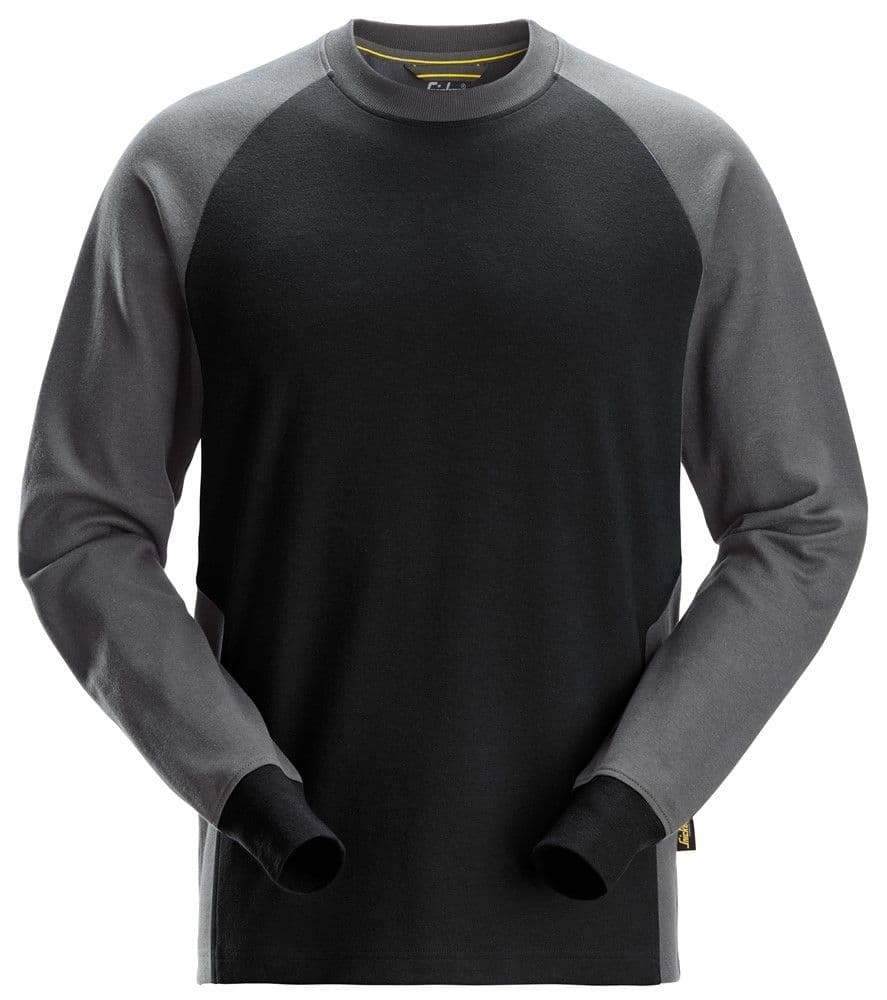 Two Coloured Sweatshirt Black Steel